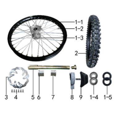 Винт оси передней M16x1.5x23.851.0020 - миниатюра 9