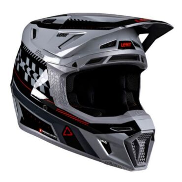 Leatt Шлем кроссовый 8.5 Grey V26 + очки Velocity 5.5 - миниатюра 6
