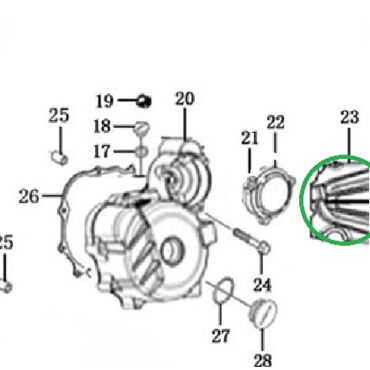 Крышка редуктора ZS172FMM 3A(CB250 F) - миниатюра 1