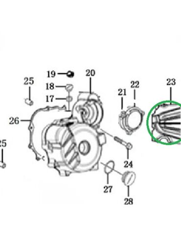 Крышка редуктора ZS172FMM 3A(CB250 F)