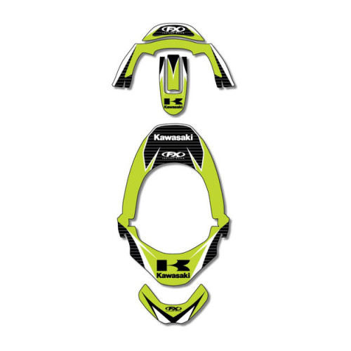 Наклейки на защиту шеи Leatt Brace FX Kawasaki - фото 1