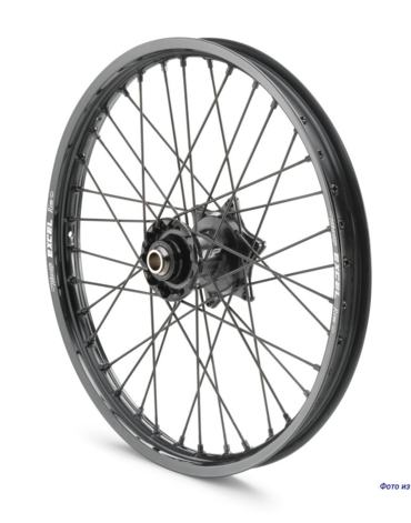 KTM "Factory racing front wheel 1.6x21""" Колесо переднее усиленное Factory Racing Excel WP 1.6x21 ( черная ступица 125 500 SX SXF  23-> / EXC EXCF 24-> ( A46009901544C1A )