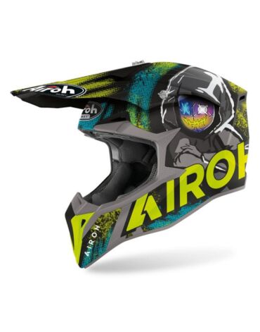 Airoh Мотошлем WRAAP ALIEN YELLOW MATT