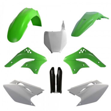 Комплект пластика Polisport Kawasaki KX450F 2006 08 OEM color08 зелёно белый - миниатюра 1