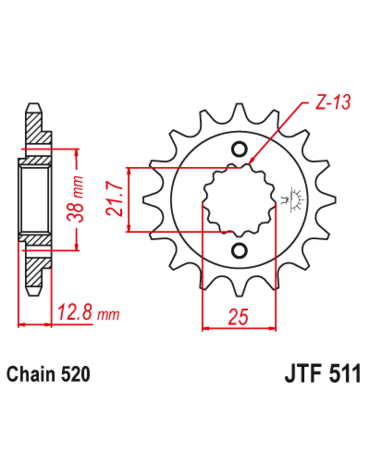 Звезда ведущая JTF511 15