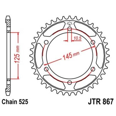 Звезда ведомая JTR867.43 - миниатюра 1