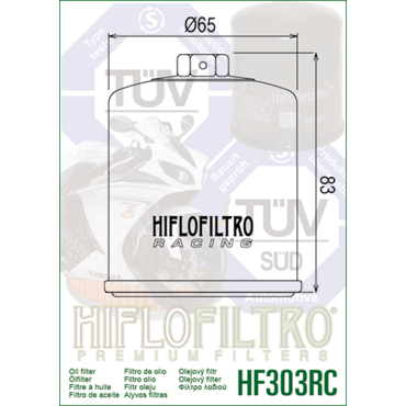 HIFLO HF 303 RC Фильтр масляный XRV750 XL600 XL650 - миниатюра 2