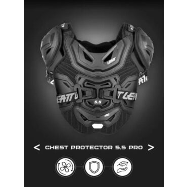 Leatt Защитный панцирь 5.5 Pro Cheast Protector Black 2024 - миниатюра 3