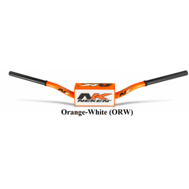 Руль для мотоцикла Neken OS BAR 133C FL OR WH (R00133C ORW) - миниатюра 1