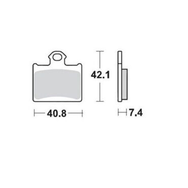 Тормозные колодки задние MMT KTM SX85 11 20 TC85 14 20 Racing (949cm44) - миниатюра 1