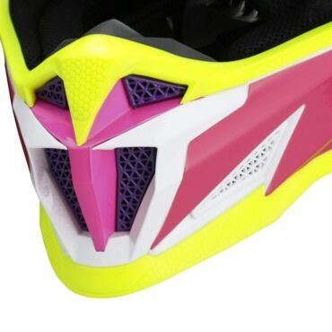 Acerbis Шлем T711 White Purple - миниатюра 5