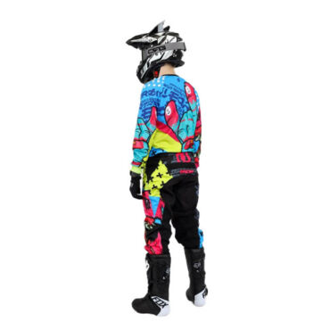 Grom Штаны кроссовые Fatbear Lime Blue - миниатюра 3