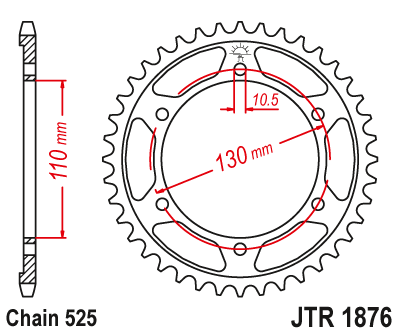 Звезда ведомая JTR1876 43 - фото 2