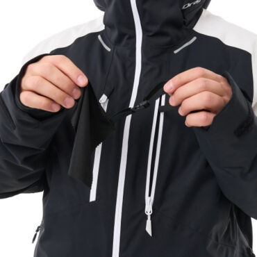 Dragonfly Куртка горнолыжная утепленная Gravity Man White Snow Black 2025 - миниатюра 10