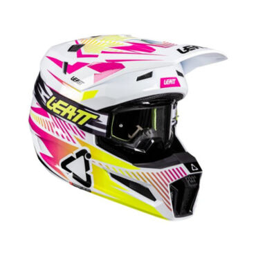 Leatt Шлем кроссовый 3.5 V26 Storm Pink + очки Vizion 3.5 - миниатюра 5