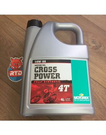 MOTOREX масло моторное Motorex Cross Power 4T 10w60 4L синтетика
