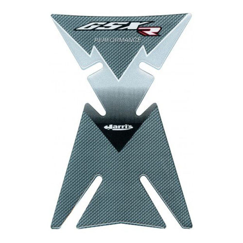 Накладка на бак Harris, Suzuki GSX R, карбон, цвет серебристый - фото 1