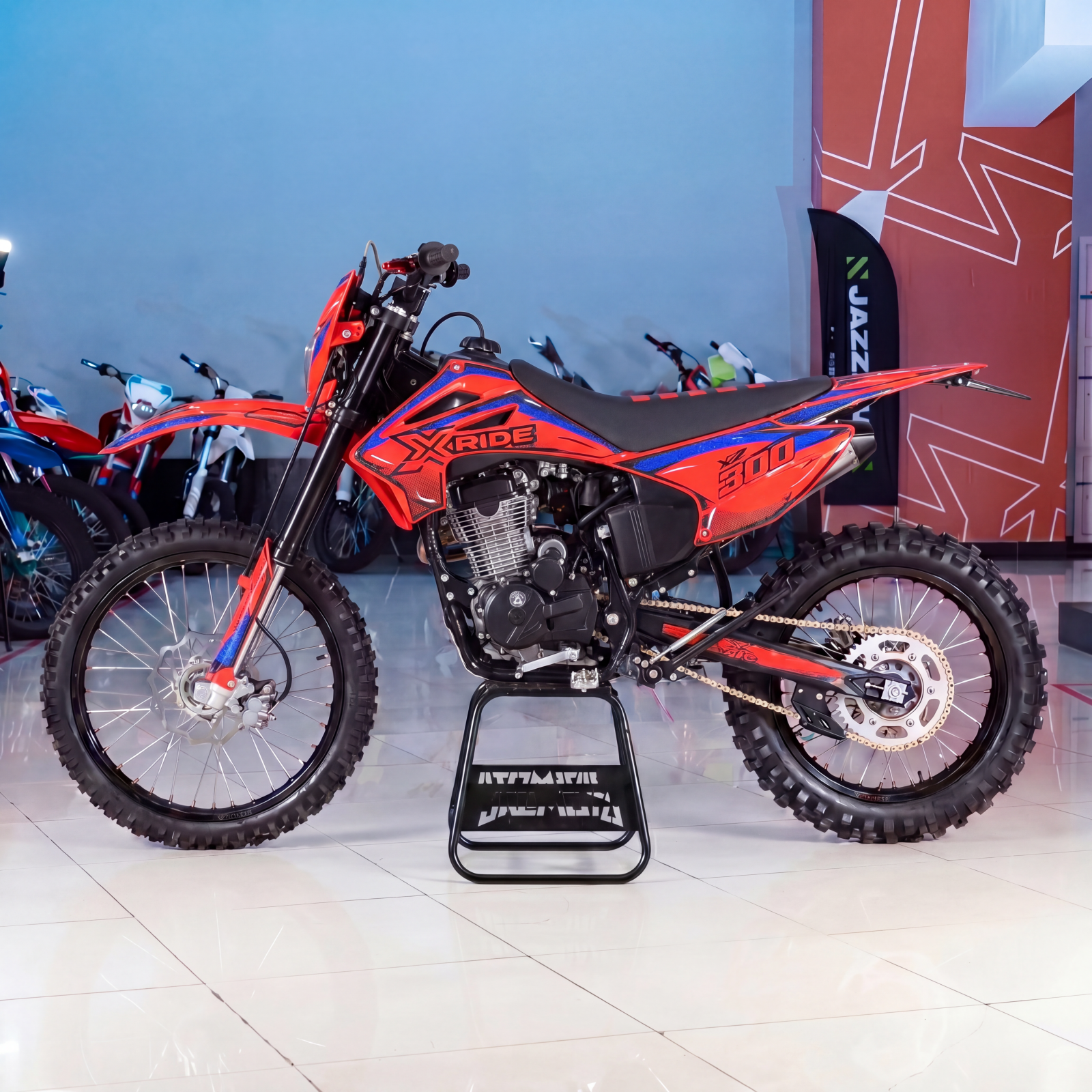 Мотоцикл кросовый X RIDE XZ 300 / красный