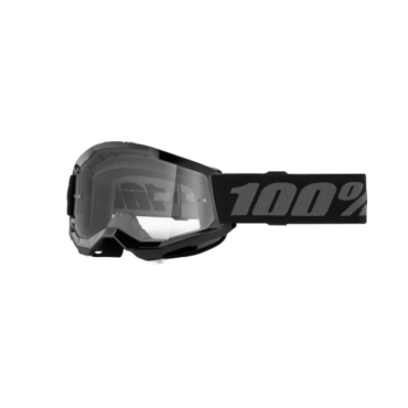 100% Очки подростковые Strata 2 Goggle Black Clear Lens 2025 - миниатюра 1