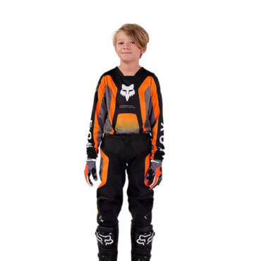 Мотоджерси подростковая Fox 180 Ballast Jersey, black grey (YL, Детская Кросс эндуро) - миниатюра 3