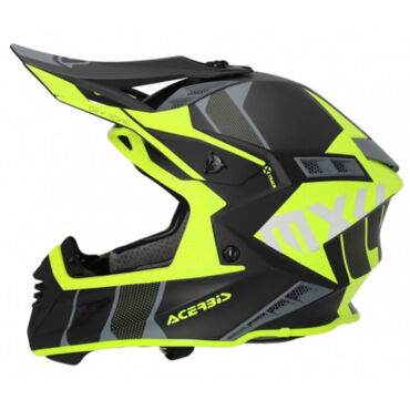 Acerbis Шлем кроссовый X Track 22 06 Black Fluo Yellow - миниатюра 2