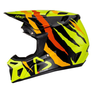 Leatt Мотошлем Moto 8.5 Helmet Kit Citrus Tiger (2023) - миниатюра 3