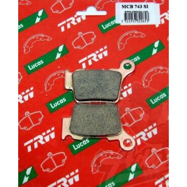 TRW MCB 743 SI колодки тормозные  синтетика задние КТМ Husqvarna  SX/ EXC / TE / FE - миниатюра 1