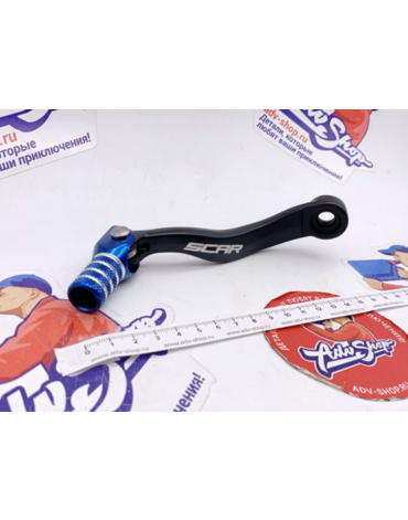 SCAR GSL509B Лапка переключения передач KTM 125 150SX 2016, 450SX F 16 19, 450 500EXCF 17 20 синяя / 79434031100 / 79434031000