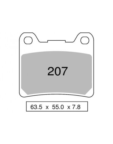 Колодки дискового тормоза Trofeo Sintered 207 (LMP155, FDB337)