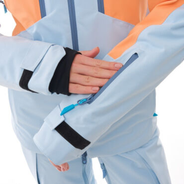 Dragonfly Куртка горнолыжная утепленная Gravity Woman 2025 Mock Orange Light Blue - миниатюра 10