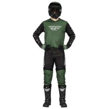 Комплект Fly Racing F 16 Зеленый черный, джерси+штаны - миниатюра 2