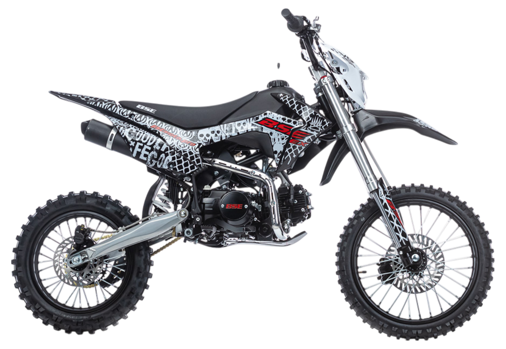 Питбайк BSE EX 125e 14 12 Max13 White Red 1 - фото 7
