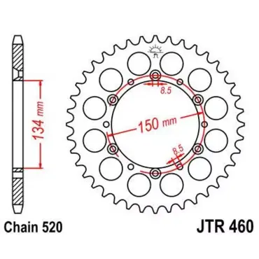 Звезда ведомая JTR460 - миниатюра 1