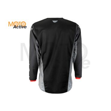 Джерси FLY RACING KINETIC KORE, черная серая - миниатюра 1