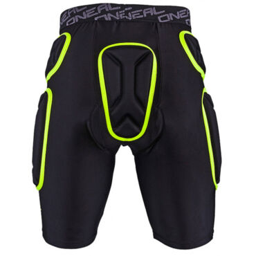 Oneal Шорты защитные Trail Short Чёрно зеленые Лайм - миниатюра 4
