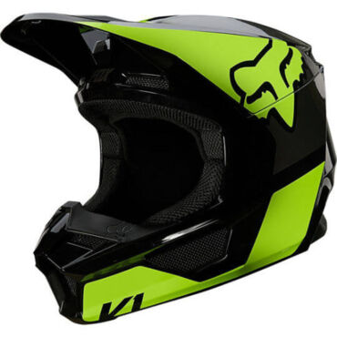 FOX Мотошлем кроссовый подростковый V1 Revn Flow Yellow - миниатюра 2