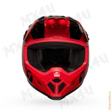 Мотошлем MX 9 Seven Phaser Gloss Red Black - миниатюра 3