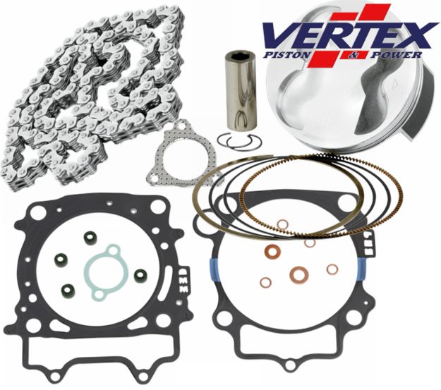 Поршневой комплект Vertex Yamaha YZ450F "2020 22 WR450F "2021 23 Pro Replica D.96,95 (Поршень, Вер.к т прокладок, Цепь ГРМ)