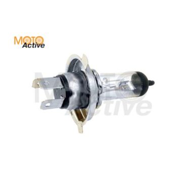 Лампа фары галоген HQ c улучш. фокусом H4 P43T 12V 35 35W прозрачная SCOOTER M - миниатюра 1