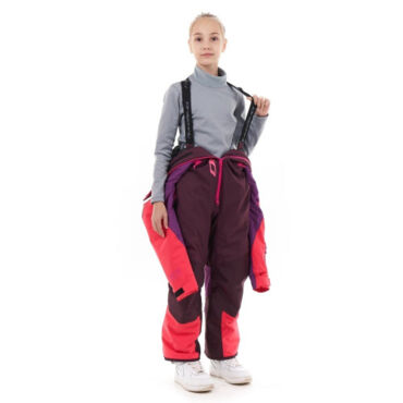 Dragonfly Зимний утепленный комбинезон DF Teenager Gravity Purple - Brown 2023 - миниатюра 8