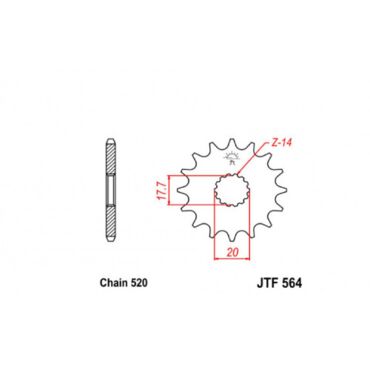 Звезда ведущая JTF564.14 - миниатюра 1