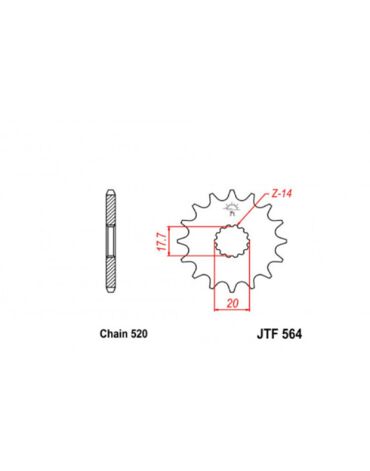 Звезда ведущая JTF564.14