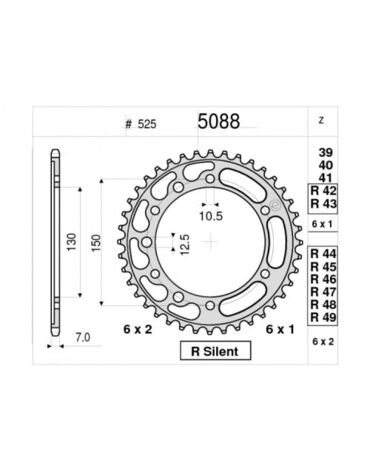 Звезда ведомая Ognibene 5088 R46 (JTR300.46)