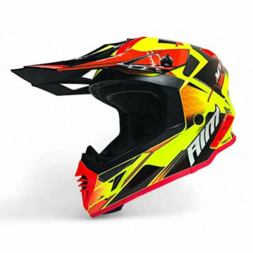 AiM Шлем RH855 (Fiber Glass) Swift Yellow Black - миниатюра 6