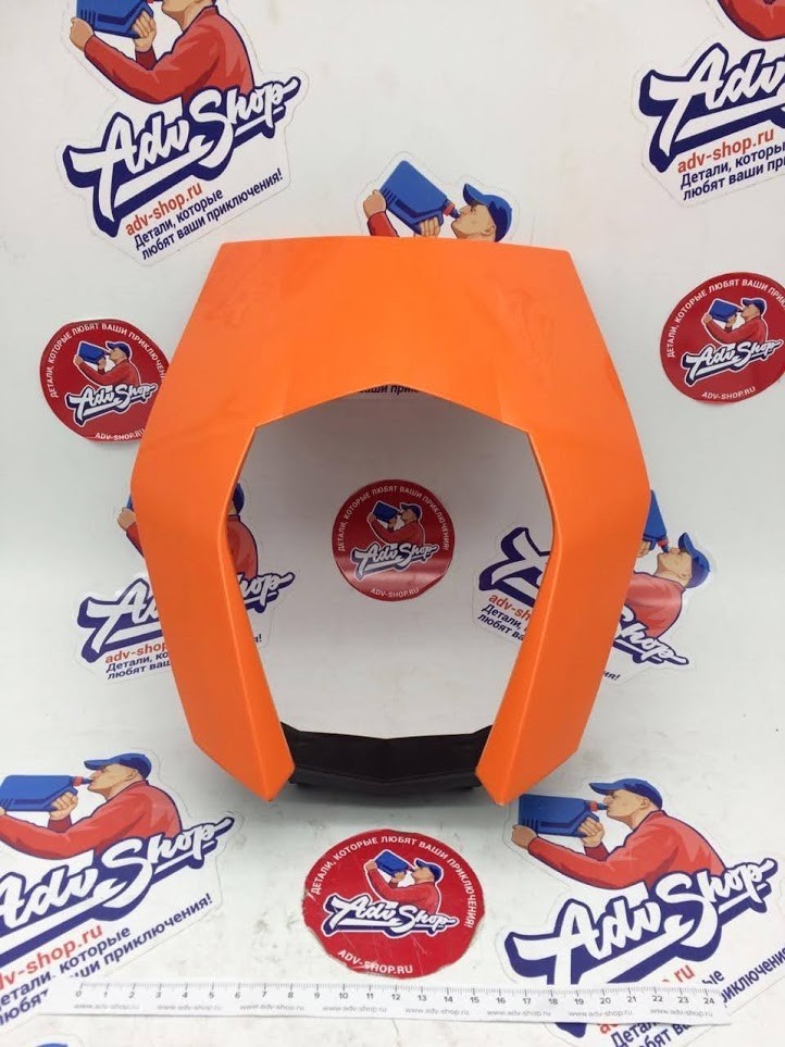 KTM HEAD LIGHT MASK ORANGE маска фары ( цвет оранж ) 690 SMC 08 17 / ENDURO R 09 18 ( 7650800100004 ) - фото 3