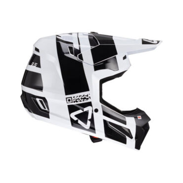 Leatt Шлем кроссовый Moto 3.5 Helmet Kit 2024 Black White - миниатюра 4