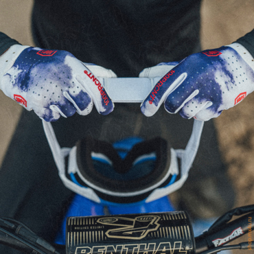 Мотоперчатки ITrack Glove Blue White 2026 - миниатюра 2