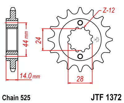 Звезда ведущая JTF1372 - фото 1