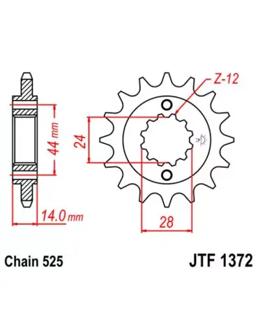 Звезда ведущая JTF1372