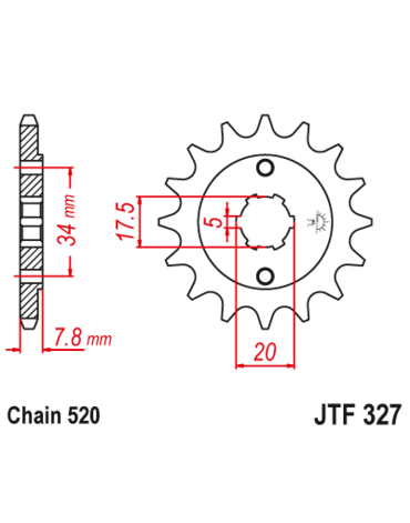 Звезда ведущая JTF327 13